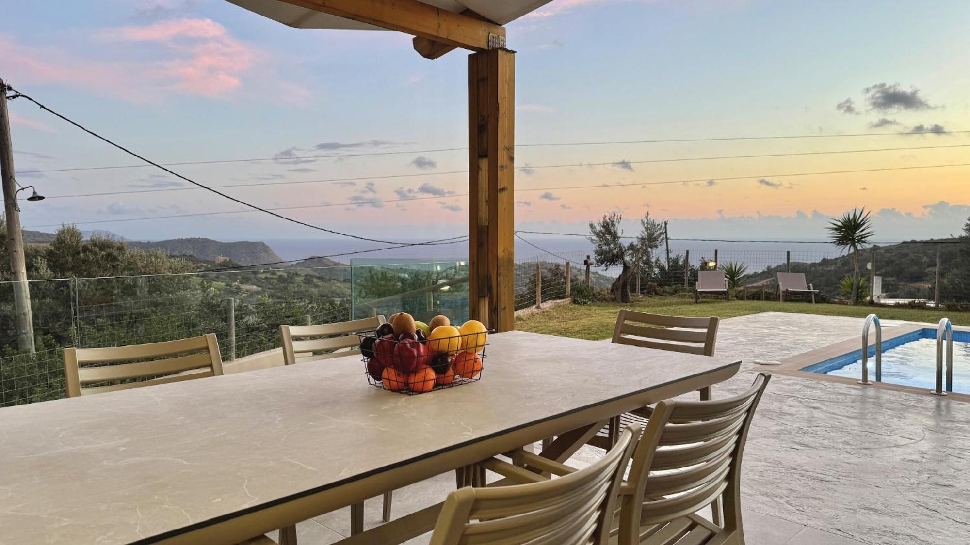 Villa Michael Triopetra Private Villa, Private Swimming Pool, Garden, Panoramic Sunset Esterno foto