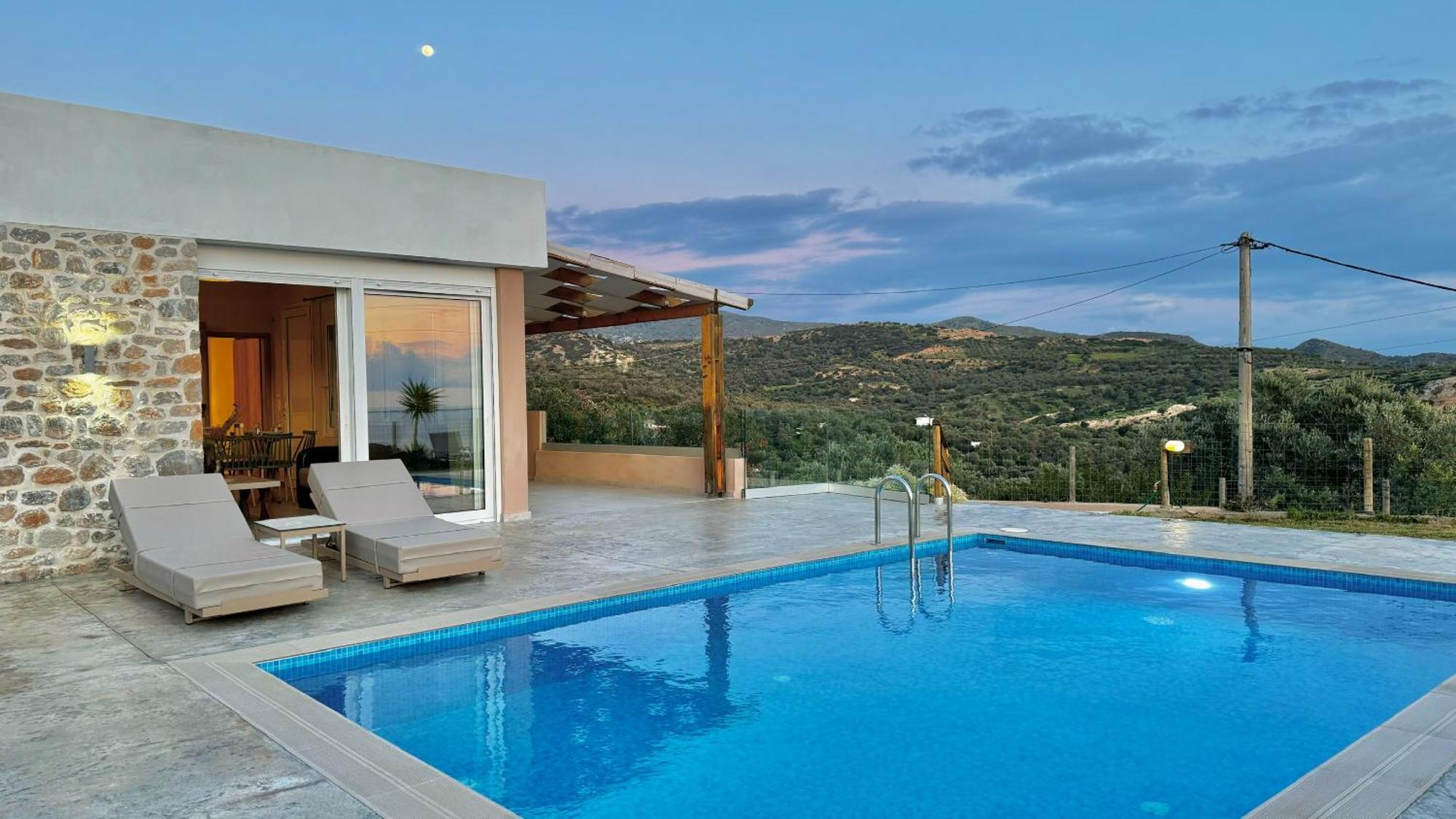 Villa Michael Triopetra Private Villa, Private Swimming Pool, Garden, Panoramic Sunset Esterno foto